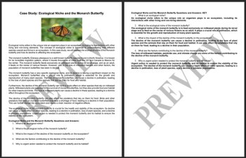 Ecology Case Study - Ecological Niche & the Importance of the Monarch Butterfly, image 2