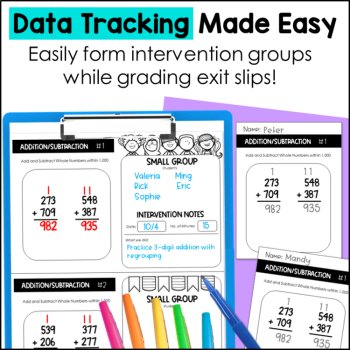 4th Grade Adding and Subtracting Decimals and Whole Numbers Exit Tickets, image 3