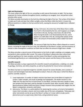 Why Do We Need The Moon? - Science Reading Article - Grade 8 and Up, image 3