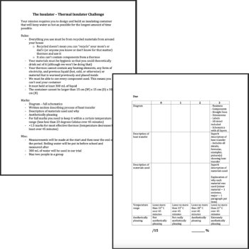The Insulator – Thermal Insulator Challenge - NGSS - MS-PS1-4, PS3-3, image 3