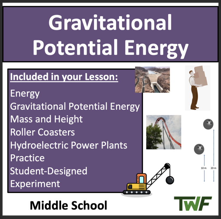 Gravitational Potential Energy Middle School Lesson - MS-PS3-2