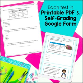 Adding & Subtracting Decimals Whole Numbers Tests - 4th Grade STAAR Math Review, image 2