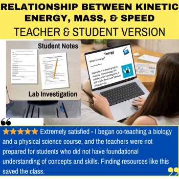 Relationship Between Kinetic Energy Mass & Speed Middle School Lesson - MS-PS3-1, image 2
