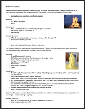 Thermal Energy Change Reactions Experiments and Demonstrations - MS-PS1-3, PS1-4, image 3