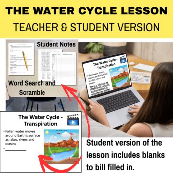 The Water Cycle Lesson | Hydrologic Cyclic, Phases of Water | 6th, 7th, 8th, image 2