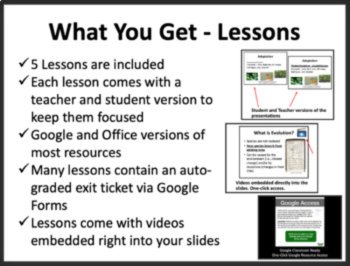 Evolution and Natural Selection Middle School Bundle - NGSS - LS1-5, LS4, image 3