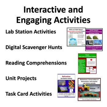 Physics 2 | Full Year Curriculum | Tests, Activities, Lessons | 11th Grade NGSS, image 4