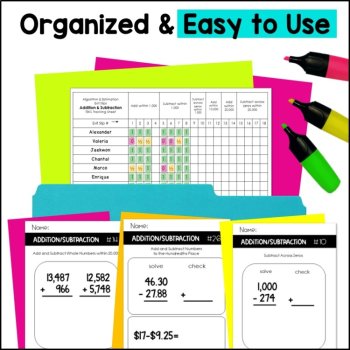 4th Grade Addition and Subtraction Unit - Decimals, Estimating, Rounding TEKS, image 2