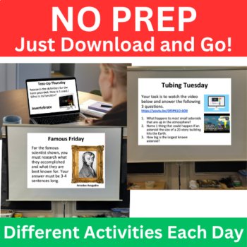 Science Bell Ringers and Class Starter Activities | 200 Unique Days & Activities, image 2
