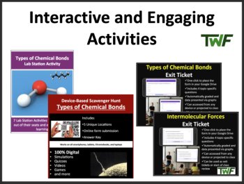 Types of Chemical Bonds and Intermolecular Forces Complete 5E Lesson Bundle, image 4