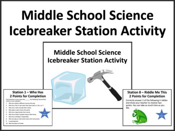 Middle School Icebreaker Station Activity - 11 Stations to start your semester, image 4