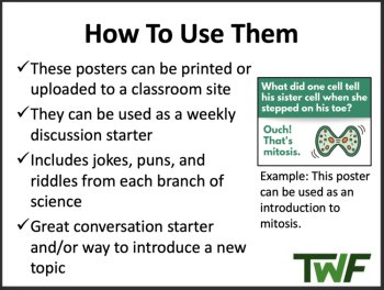 50 Science Jokes, Puns, and Riddles - Part 2 - Classroom Posters, image 2