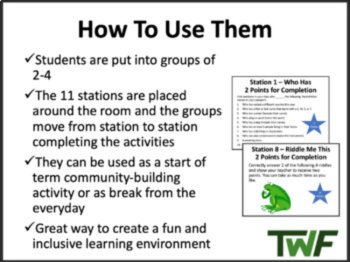 TEKS Middle School Icebreaker Station Activity - Includes 11 Stations, image 2
