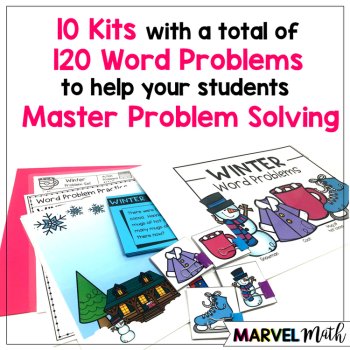 1st Grade Hands-On Word Problems Bundle: Kits 1-10, image 4