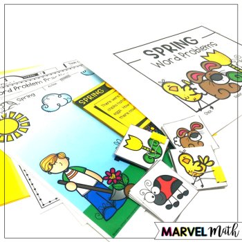 1st Grade Hands-On Word Problems Kit 10: Spring Problems, image 3