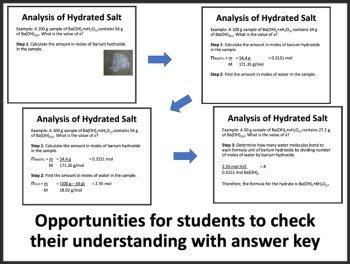 Determining Hydrate Chemical Formula Chemistry Lesson | Hydrated Salt Analysis, image 3