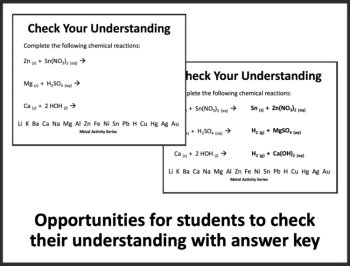 Single and Double Displacement Reactions Senior Chemistry Lesson, image 2