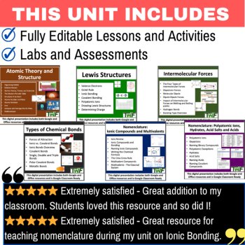 Matter, Periodic Table Trends, and Chemical Bonds Unit - 11th, 12th Chemistry, image 2