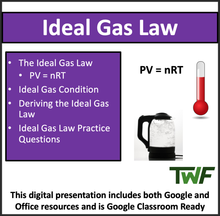 The Ideal Gas Law Chemistry Lesson | PV=nRT, Ideal Gas Conditions and Derivation