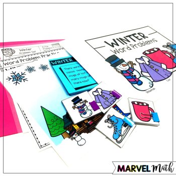 1st Grade Hands-On Word Problems Kit 8: Winter Problems, image 3