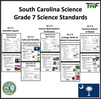 South Carolina State Standards for Science Bundle - Grade 7, image 2