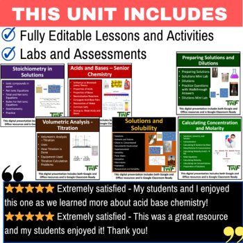 Solutions and Solubility Unit - Lessons, Lab Station Activities, & Assessments, image 2