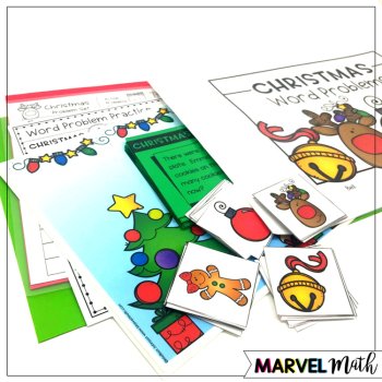 1st Grade Hands-On Word Problems Kit 7: Christmas Problems, image 3