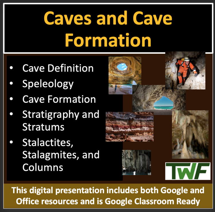Caves and Cave Formation - Google Slides and PowerPoint Lesson