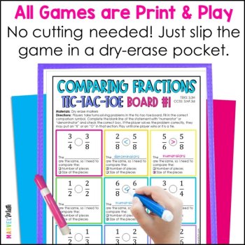 3rd Grade Fraction Games - Equivalent Fractions, Comparing Fractions, and more!, image 3