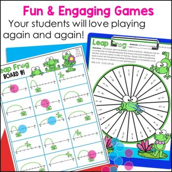 3rd Grade Fraction Games - Equivalent Fractions, Comparing Fractions, and more!, image 4