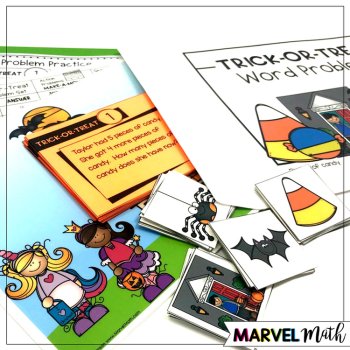 1st Grade Hands-On Word Problems Kit 6: Halloween Problems, image 3
