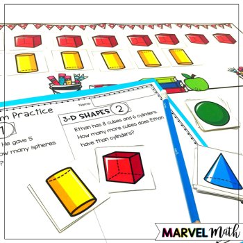 1st Grade Hands-On Word Problems Kit 4: 3-D Shapes, image 2