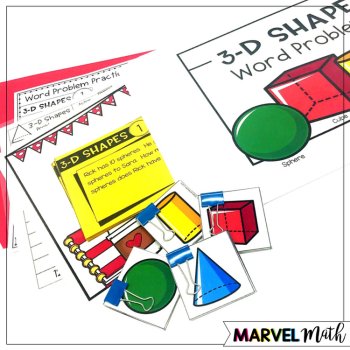 1st Grade Hands-On Word Problems Kit 4: 3-D Shapes, image 3