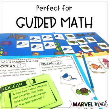1st Grade Hands-On Word Problems Kit 2: Ocean Problems, image 2