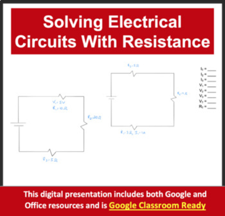 Solving Electrical Circuits With Resistance - Questions, Video Walkthrough