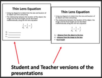 Thin Lens Equation and Magnification - Google Slides and Distance Learning, image 3