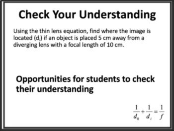Thin Lens Equation and Magnification - Google Slides and Distance Learning, image 4