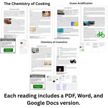 Chemistry 6th, 7th, 8th Grade Reading Comprehension & Questions - 60 Articles, image 2