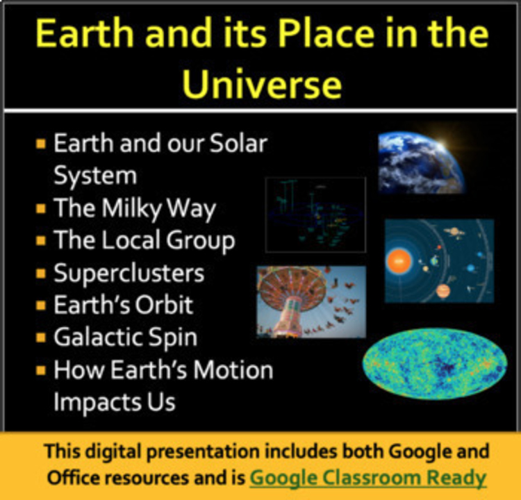 Earth and its Place in the Universe - Google Slides and PowerPoint Lesson