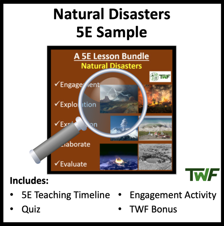 Natural Disasters - 5E Bundle - Teaching Timeline & Additional Resources