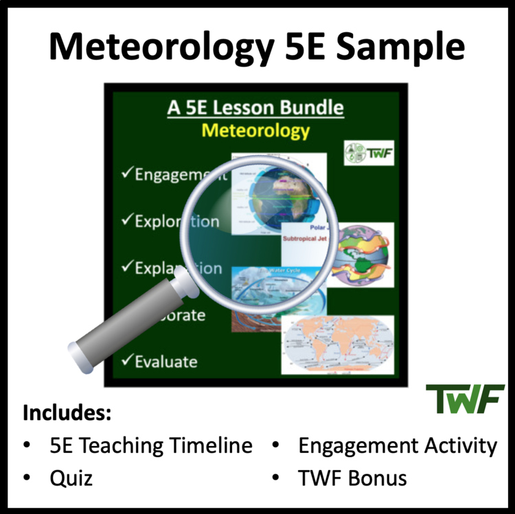 Meteorology - 5E Bundle - Teaching Timeline & Additional Resources