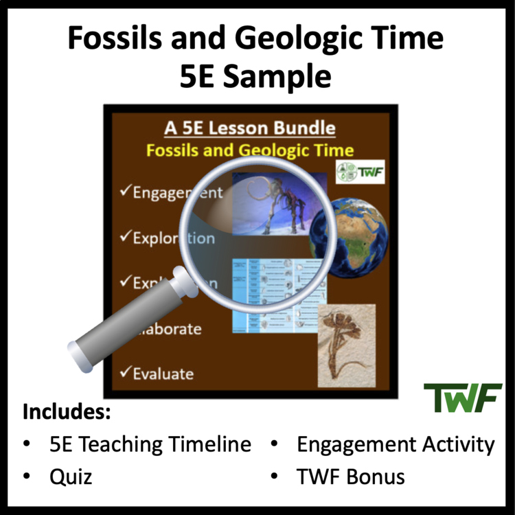 Fossils and Geologic Time - 5E Bundle - Teaching Timeline & Additional Resources