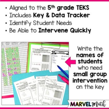 5th Grade Problem Solving with Decimals TEKS Exit Slips, image 2