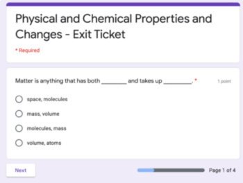 Chemistry Exit Tickets -8 Google Classroom Ready Exit Tickets - Digital Learning, image 2