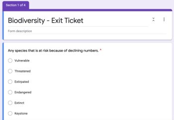 Ecology Exit Tickets - 9 Google Classroom Ready Exit Tickets - Digital Learning, image 3