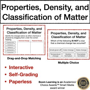 Properties, Density, and Classification of Matter Digital Boom Cards, image 3