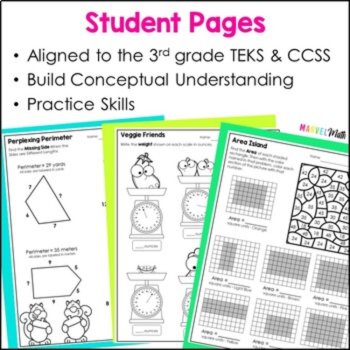 3rd Grade Area and Perimeter Worksheets, Capacity and Weight Worksheets, image 2