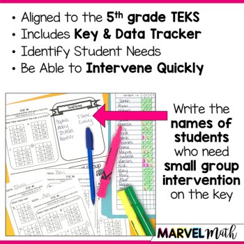 5th Grade Numerical & Algebraic Relationships TEKS Exit Slips, image 2