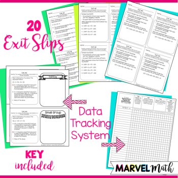 5th Grade Numerical & Algebraic Relationships TEKS Exit Slips, image 3