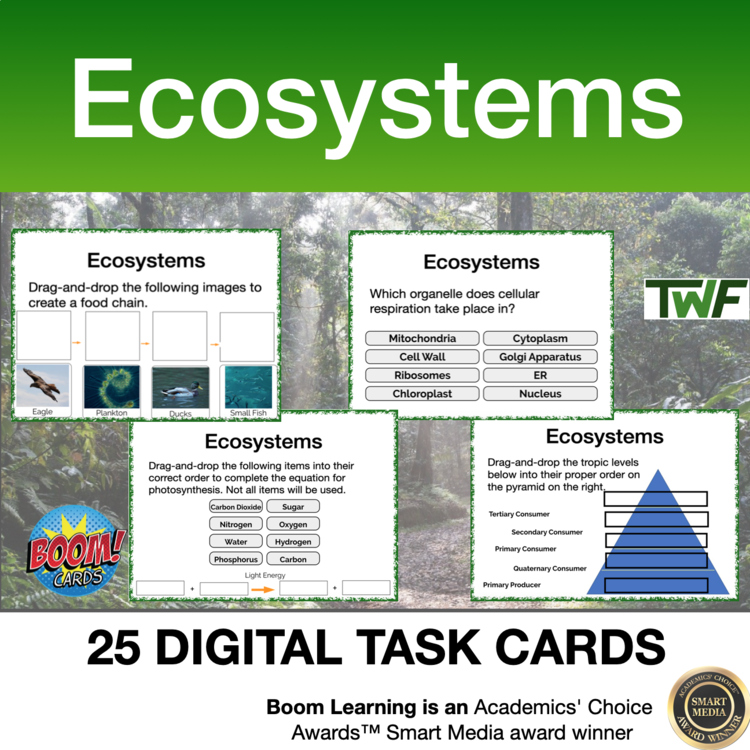 Ecosystems and Energy Flow Digital Boom Cards